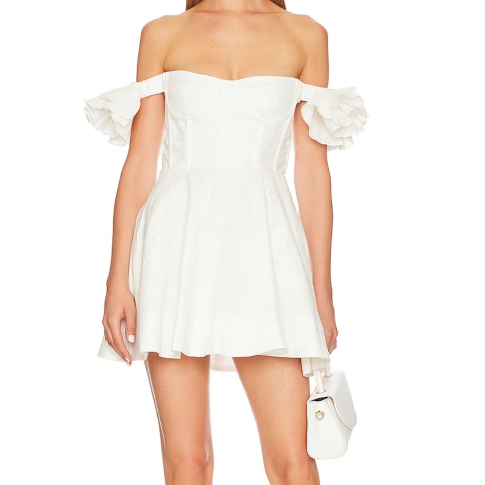 Sigma Mini Dress in Orchid White